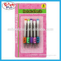 Short mechanical pencil with eraser and grips for children